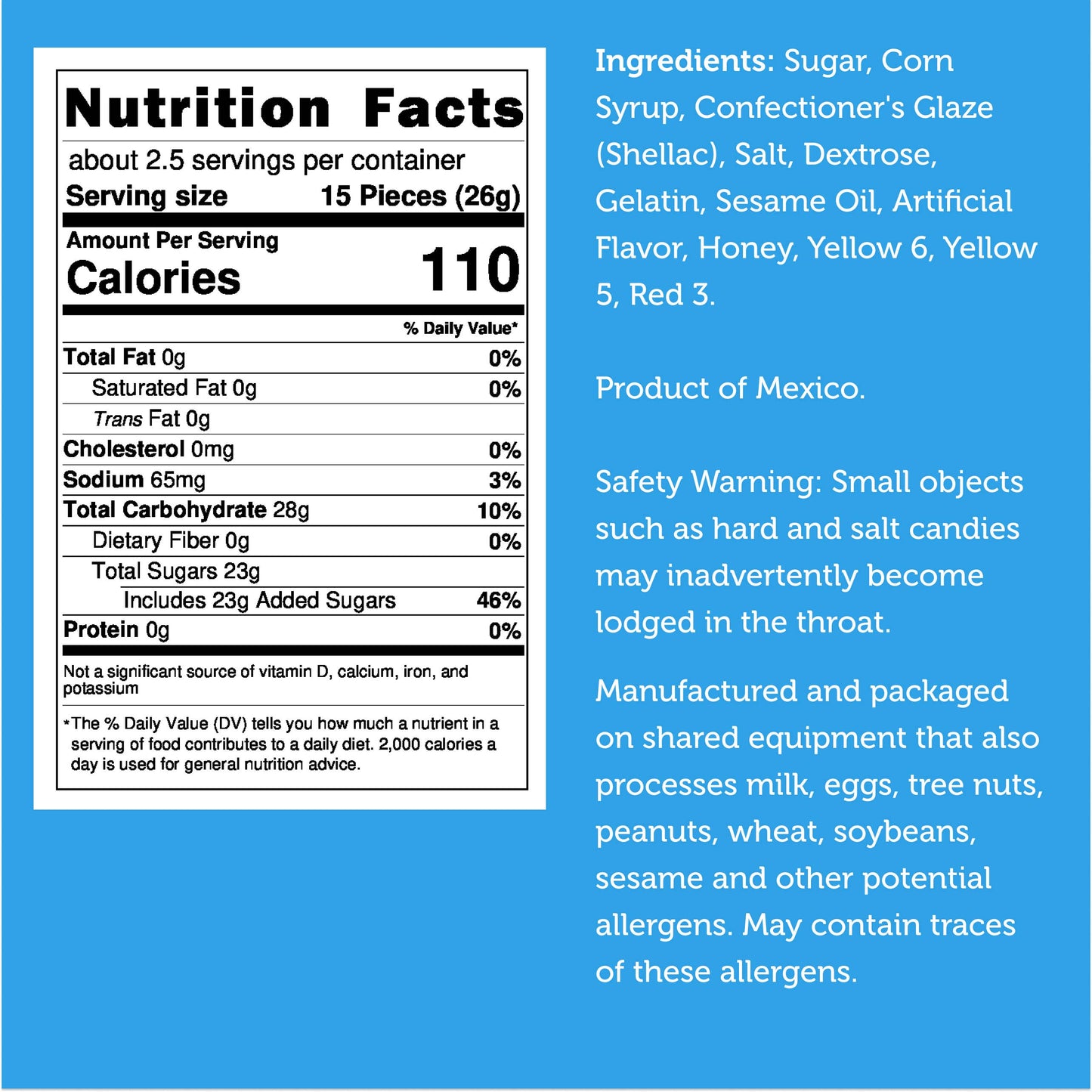 Freeze-Dried Crunchy Hard Candy Corn Halloween Special Treat