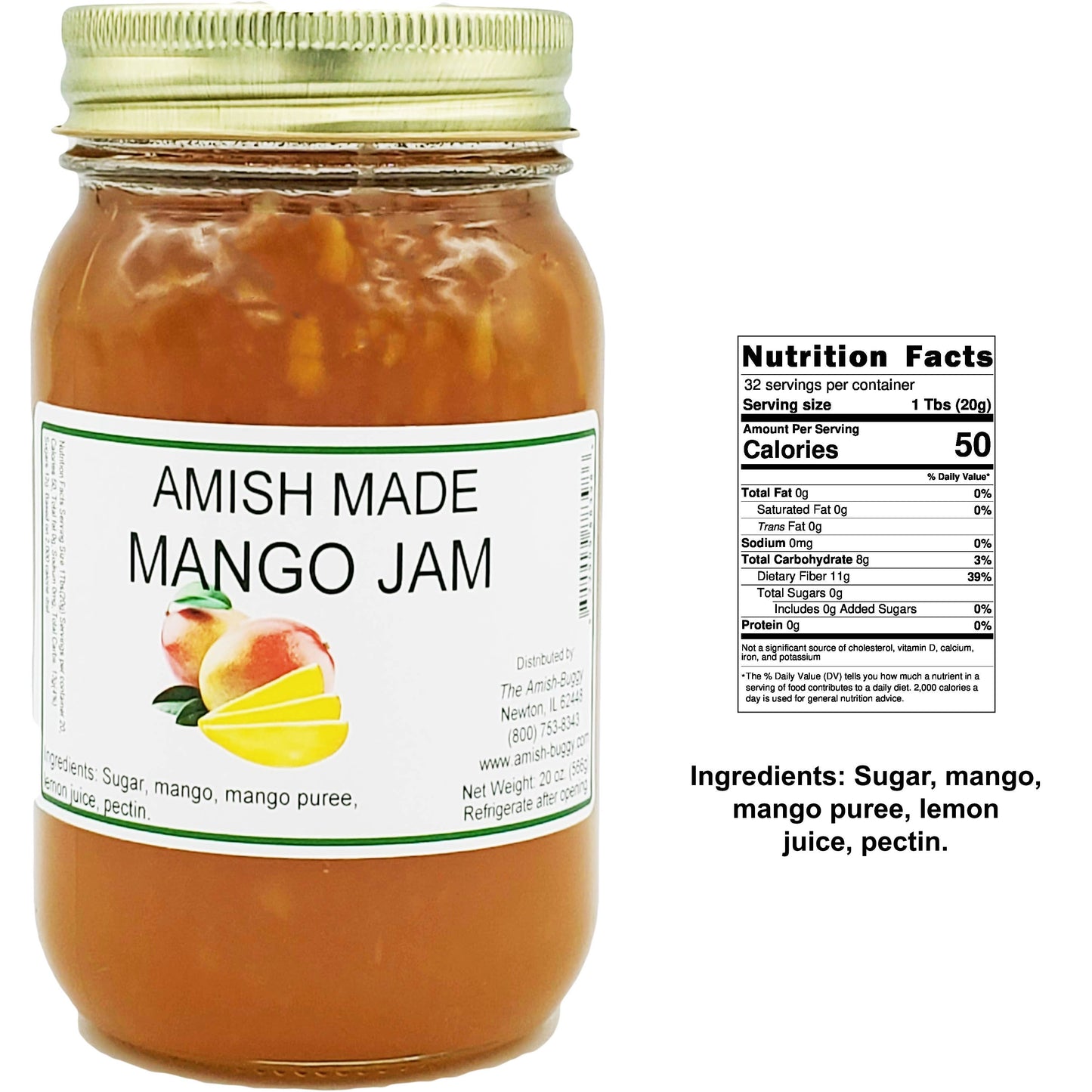 Amish Made 16 oz. Jam & Jelly