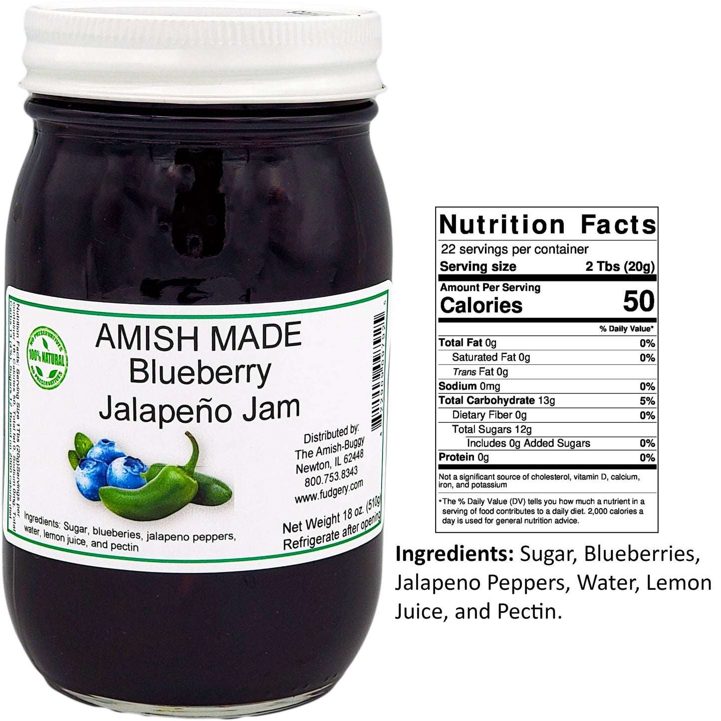 Amish Made 16 oz. Jam & Jelly