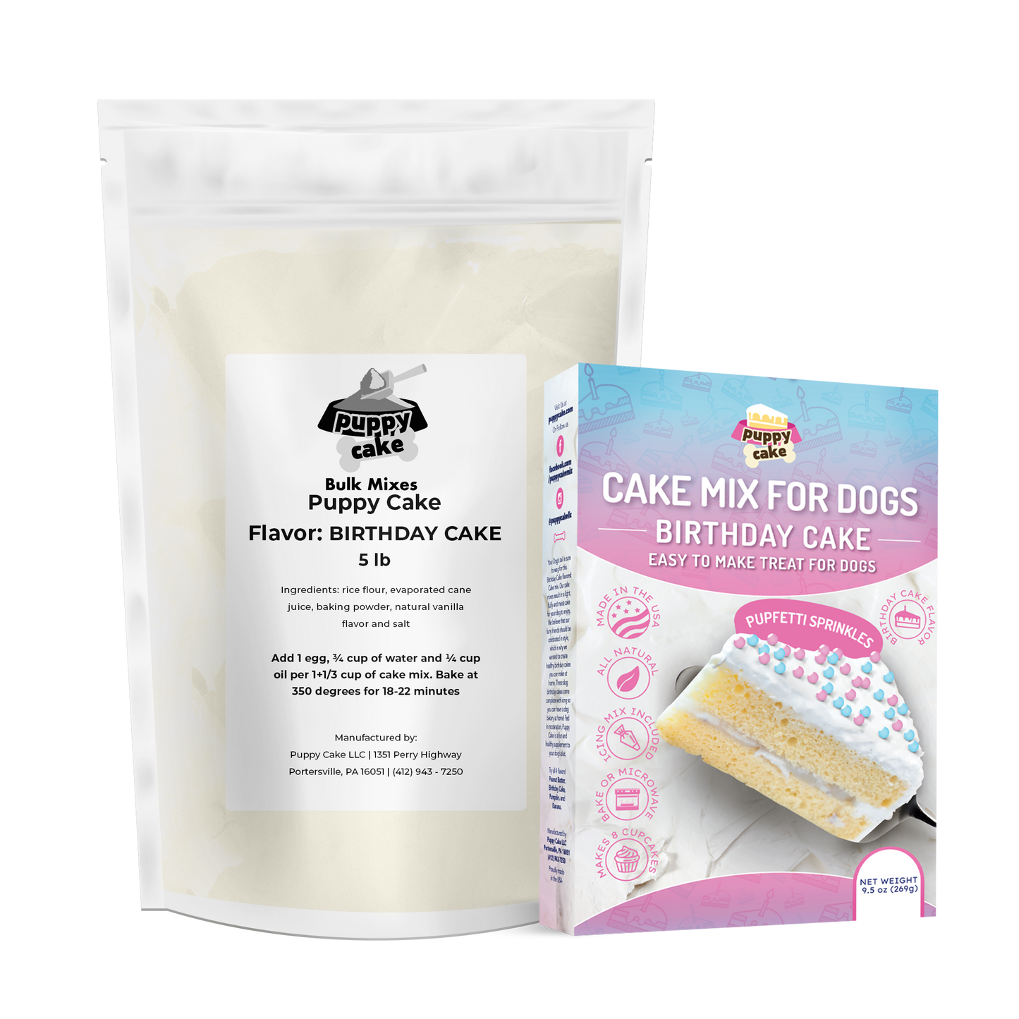 Bulk Puppy Cake - Dog Birthday Cake Mix - 5 lb. Bag
