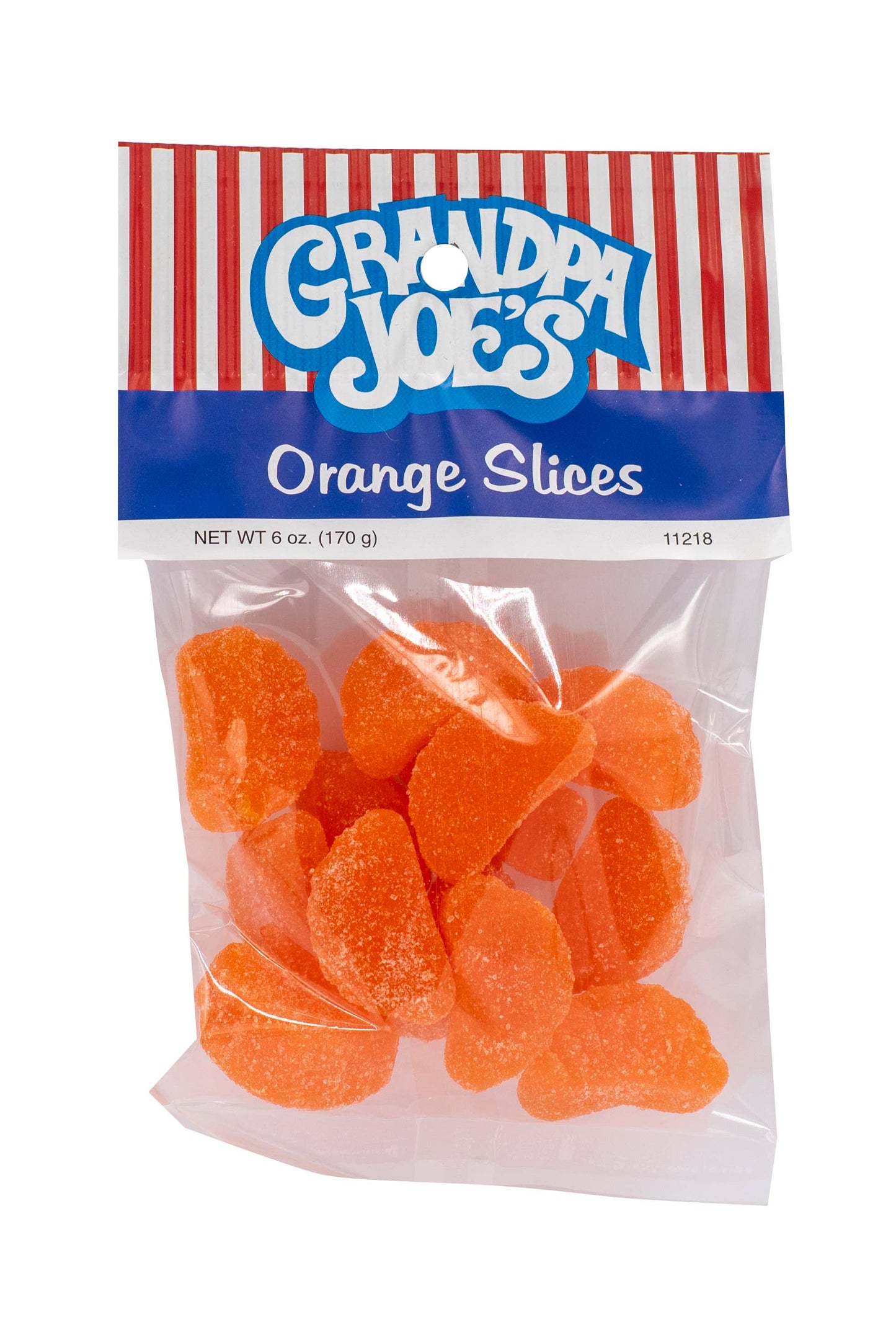 Grandpa Joe's Peg Bags, Orange Slices, 6oz, 12 Ct Case