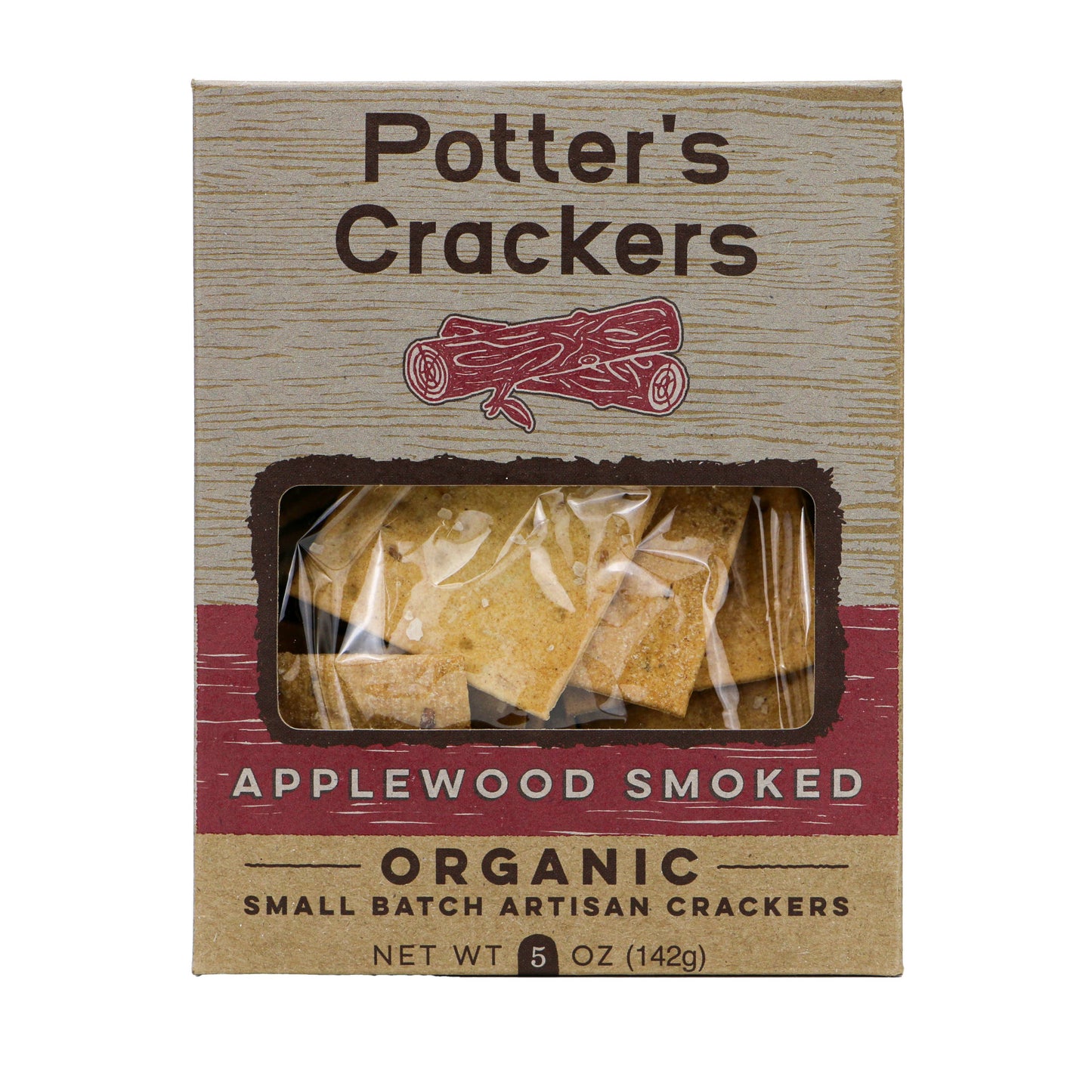 Potter's Crackers Organic Applewood Smoked Crackers - 5 oz 700