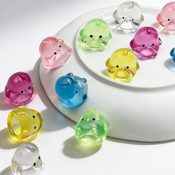 12pc Miniature Squishy Chickens 735