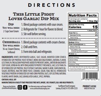 This Little Piggy Loves Garlic Dip Mix 700