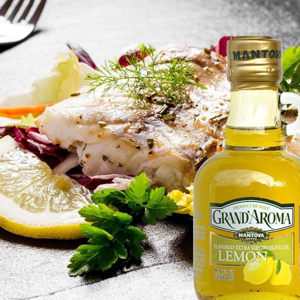 Mantova Grand’Aroma Lemon Extra Virgin Olive Oil, 8.5 oz.