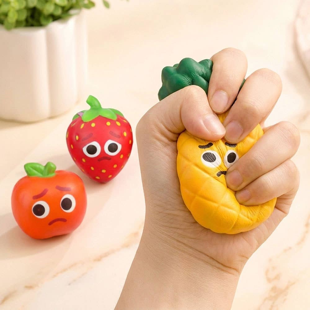Fruit Character Squeeze Squishy Stress Relief Toy
