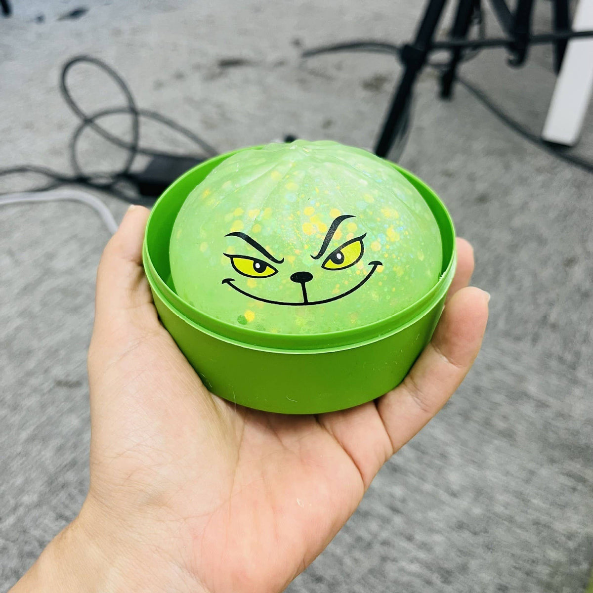 Christmas Grinch Bao Squishy Toy