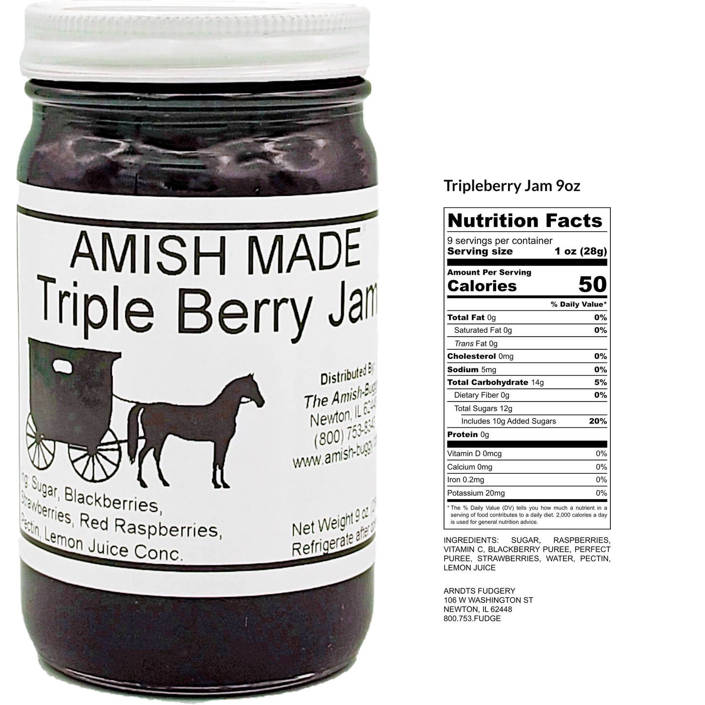 Amish made Jam and Jellies - 8 oz.