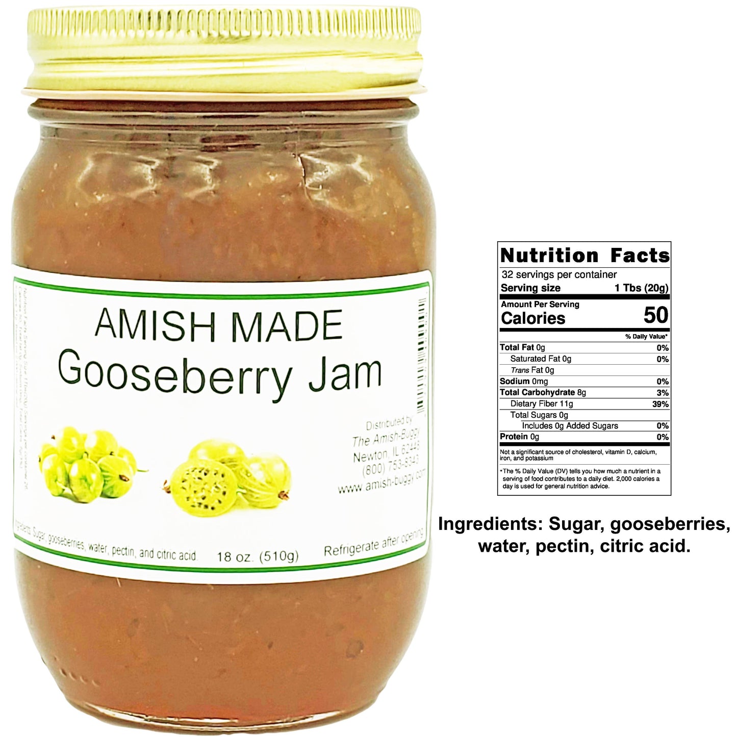 Amish Made 16 oz. Jam & Jelly