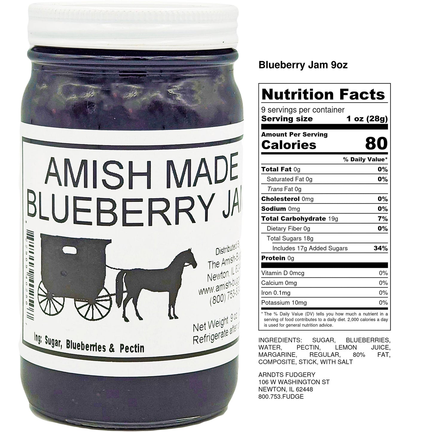 Amish made Jam and Jellies - 8 oz.