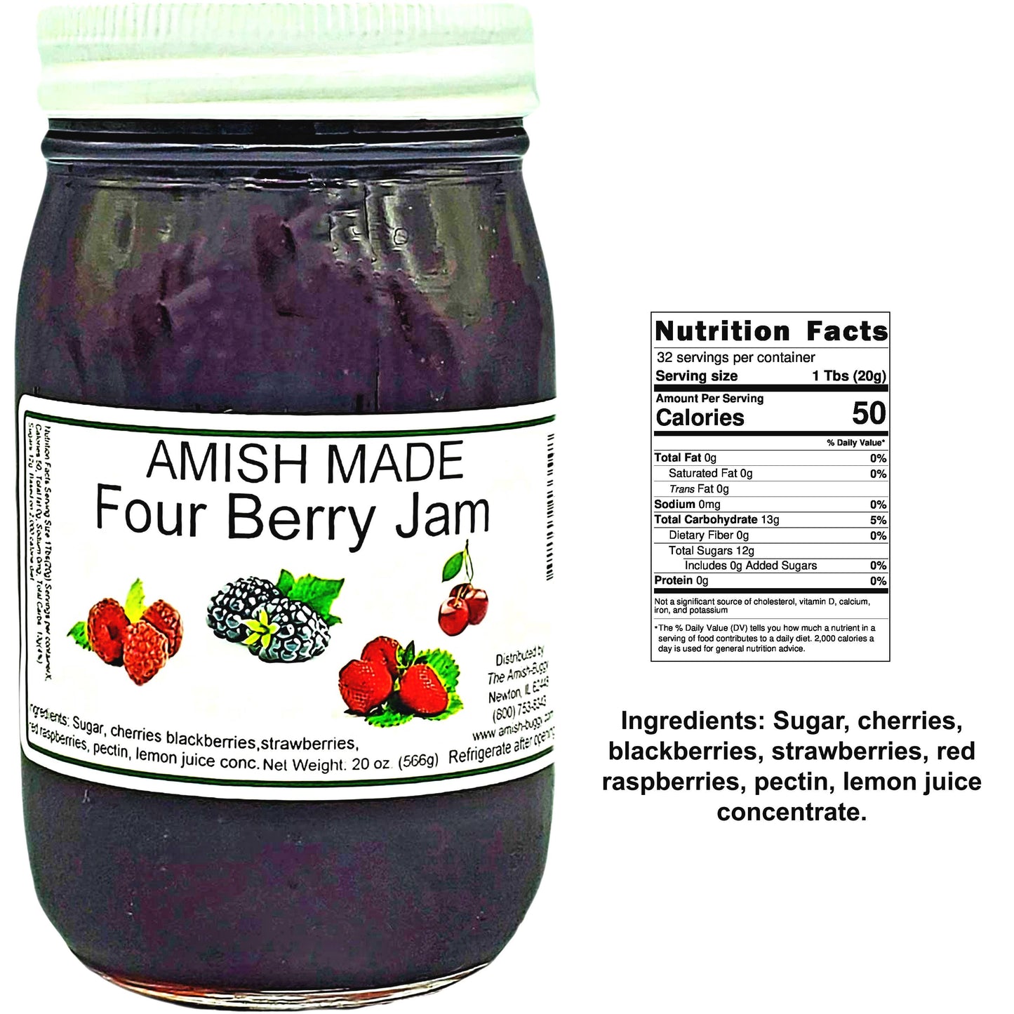 Amish Made 16 oz. Jam & Jelly