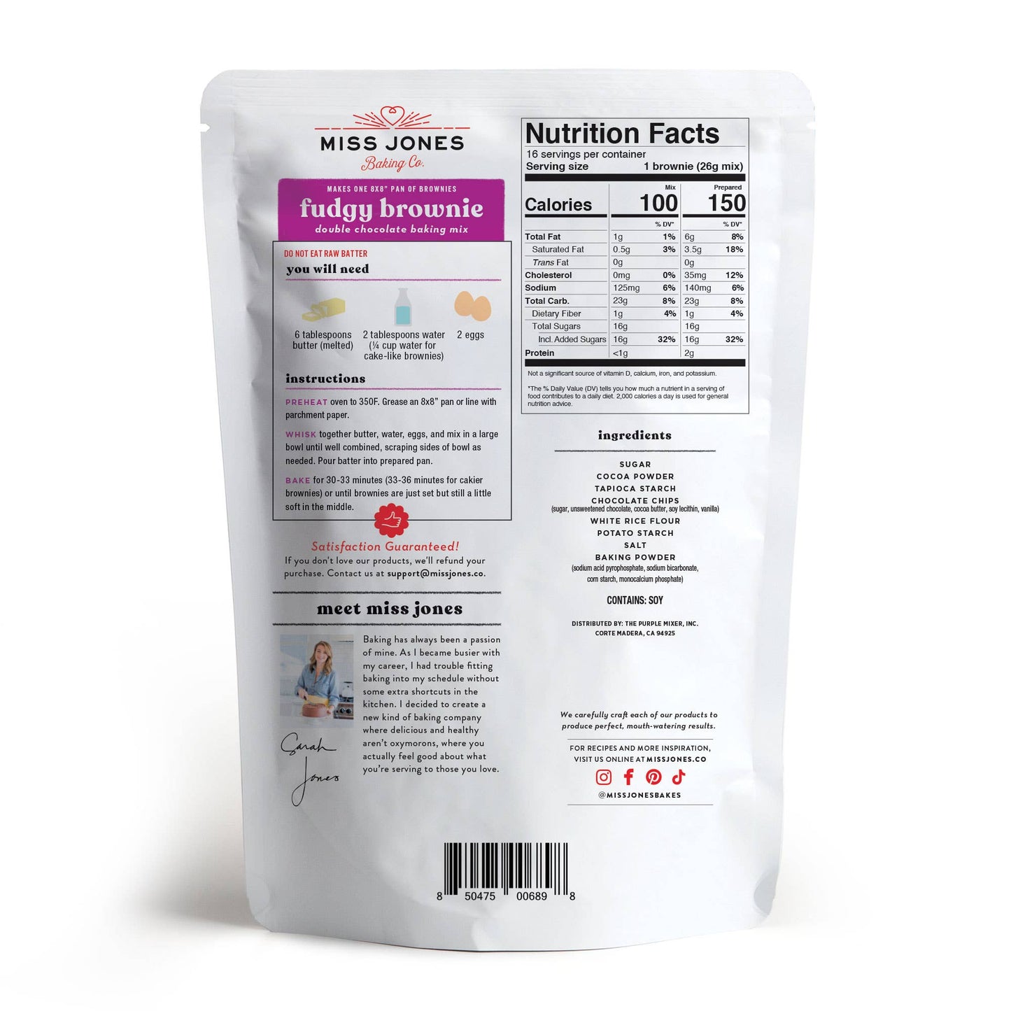 Gluten-Free Double Chocolate Brownie Mix