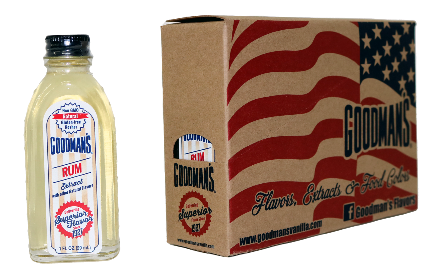 Goodman's Rum Extract Natural 1oz