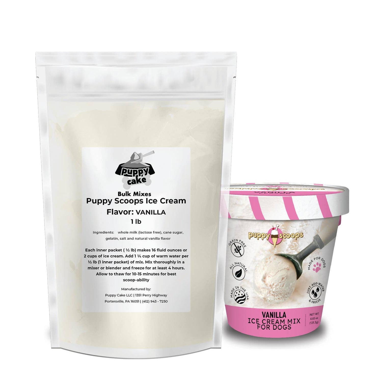 Bulk Puppy Scoops Ice Cream Mix - 1 lb. Bag