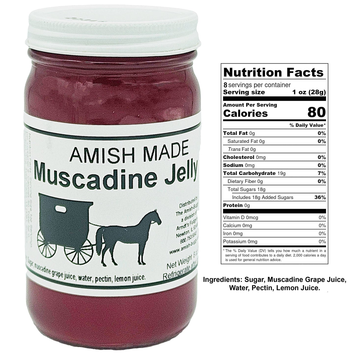 Amish made Jam and Jellies - 8 oz.
