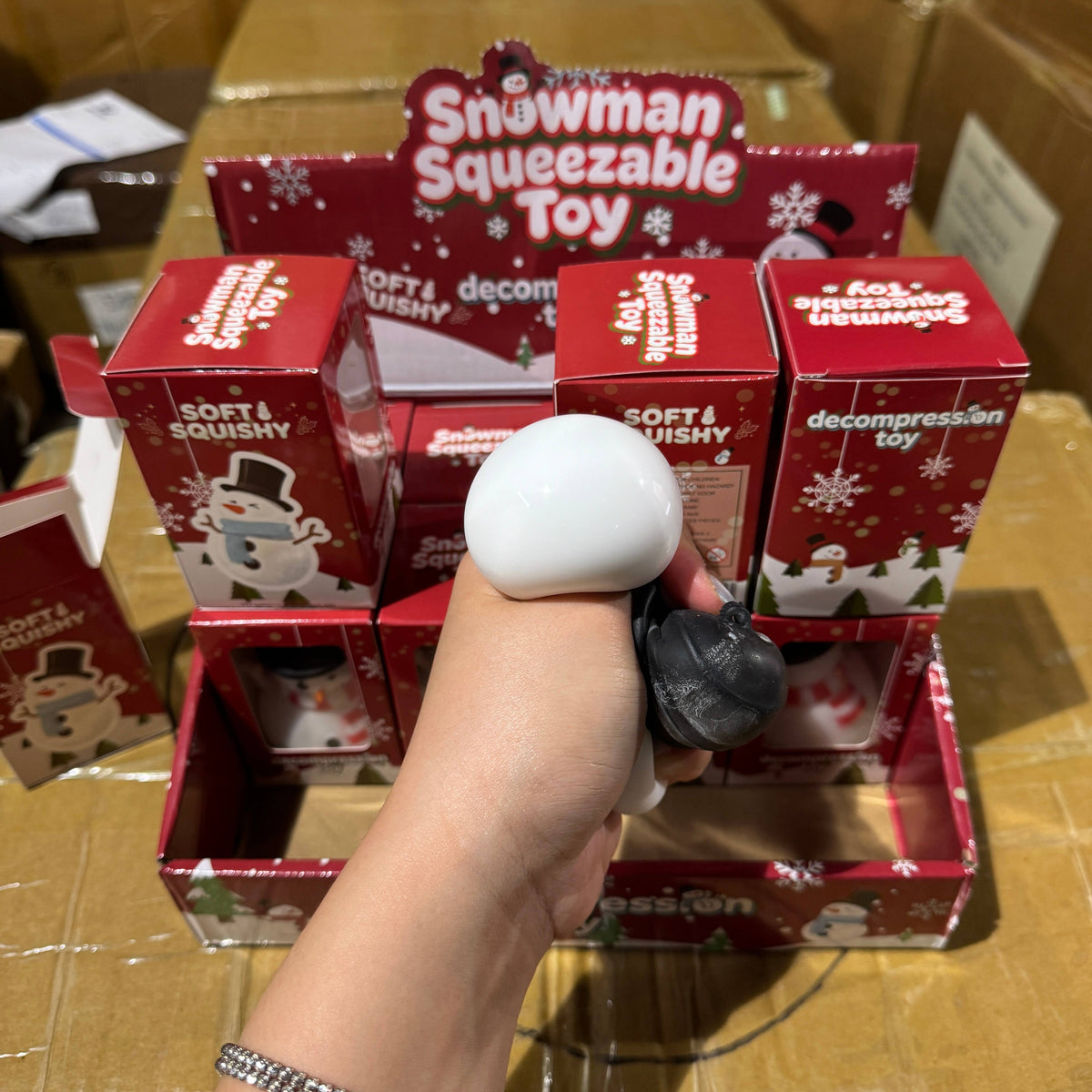 Christmas Themed Snowman Squishy 735