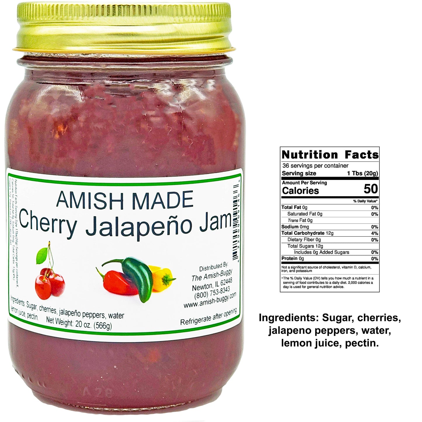 Amish Made 16 oz. Jam & Jelly
