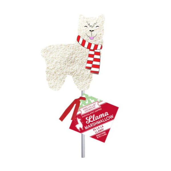 Llama w/ Scarf w/ Chocolate Dipped Marshmallow, 16ct Display