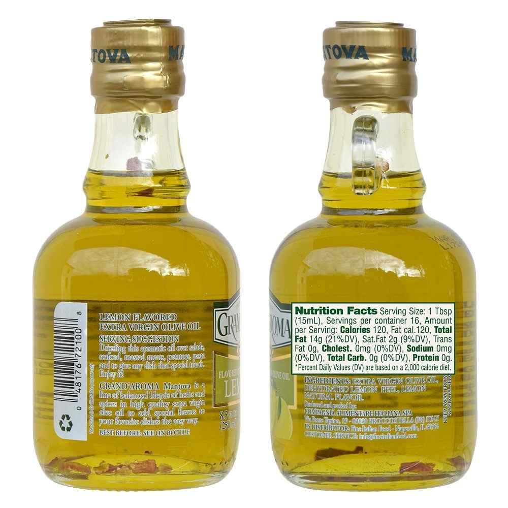 Mantova Grand’Aroma Lemon Extra Virgin Olive Oil, 8.5 oz.