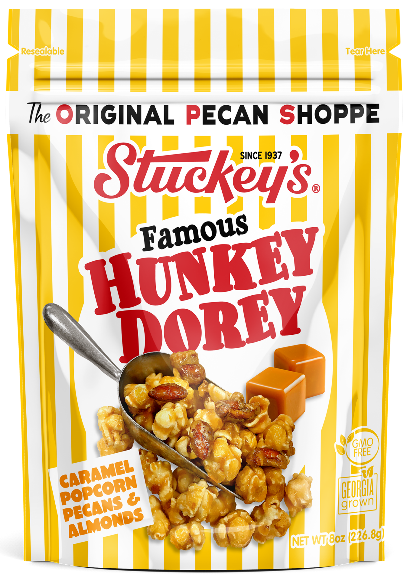Hunkey Dorey Popcorn with Pecans & Almonds. 700