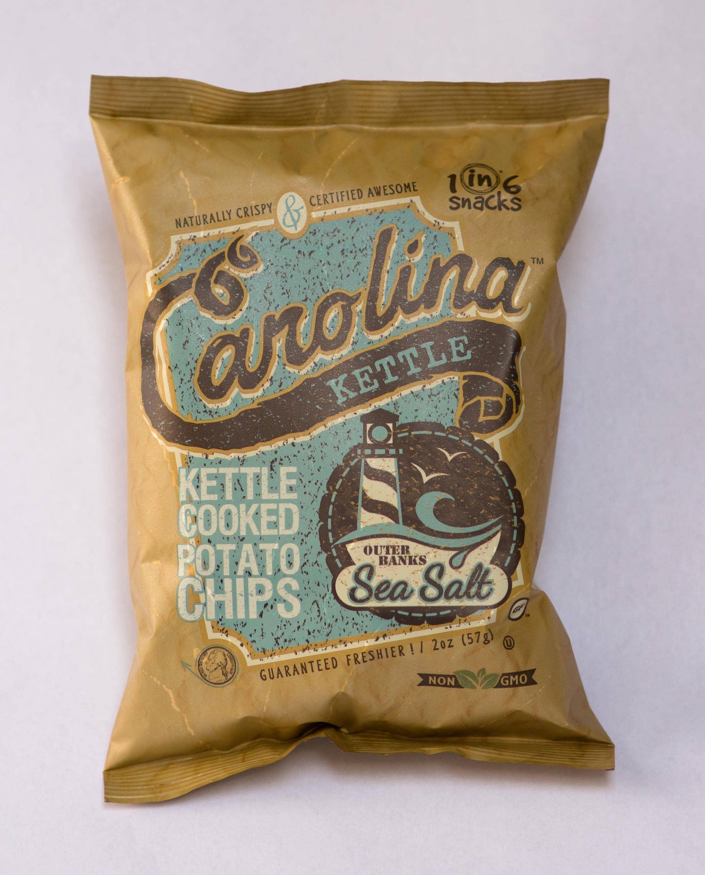 Sea Salt Carolina Kettle Chips 2 oz Case (20)