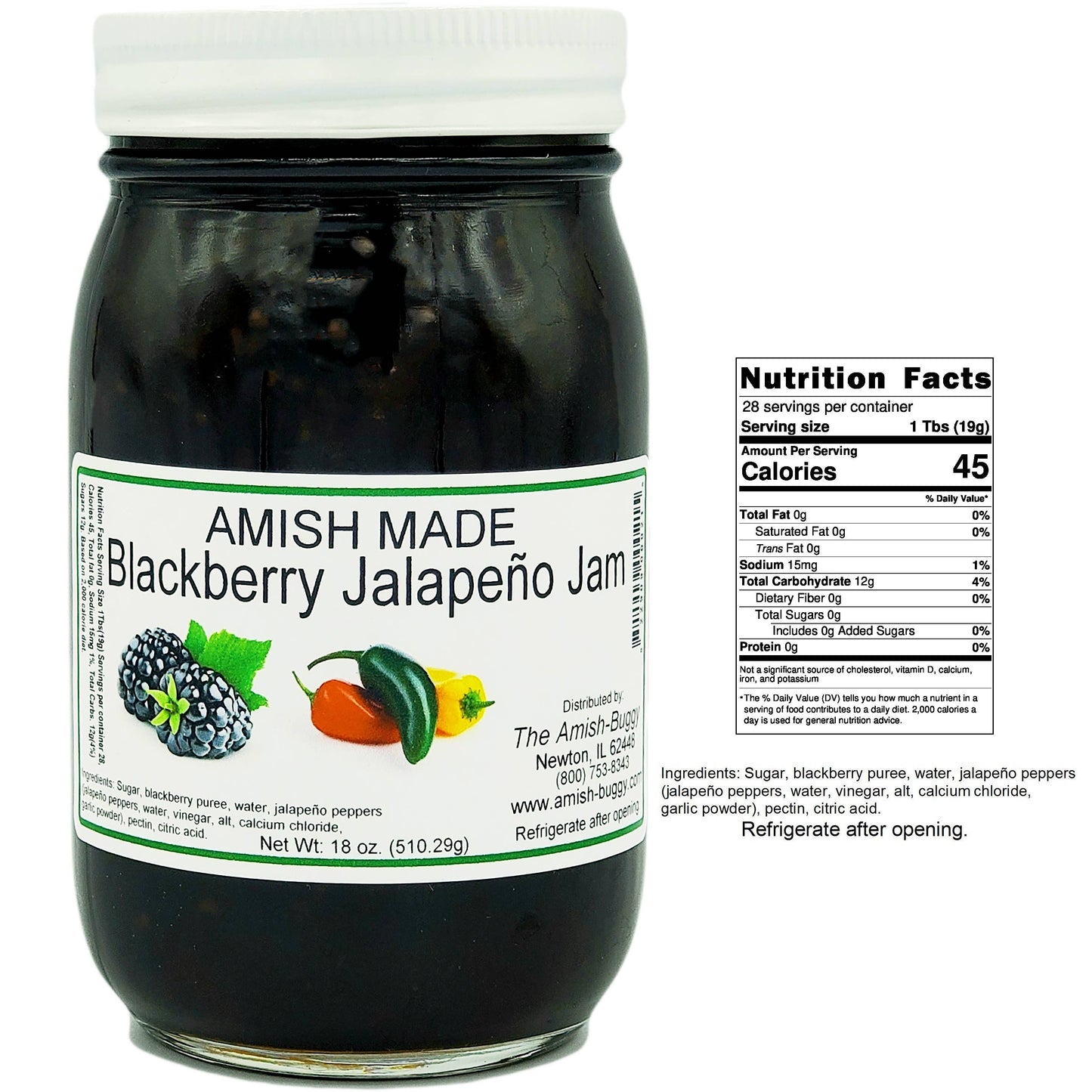 Amish Made 16 oz. Jam & Jelly