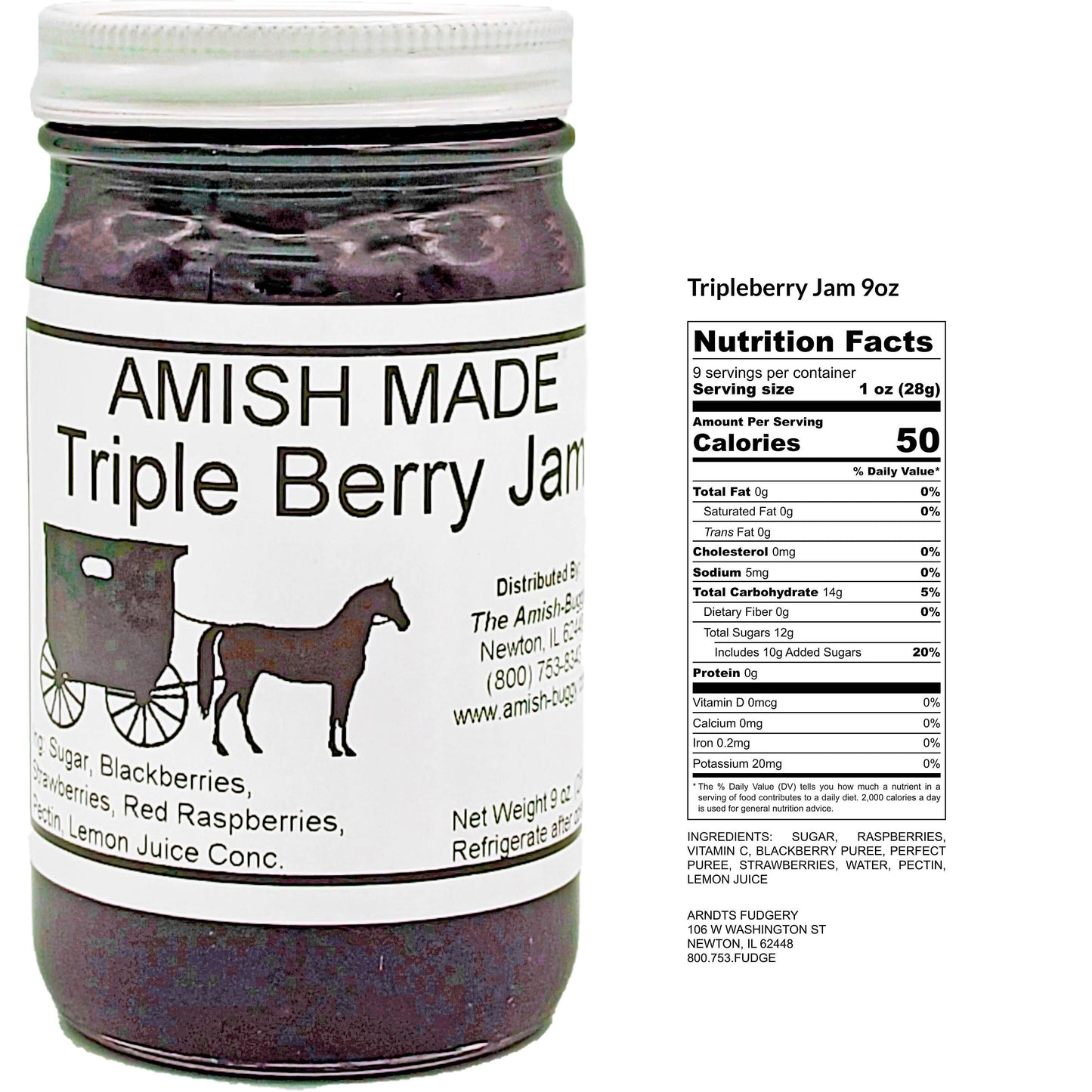 Amish made Jam and Jellies - 8 oz.
