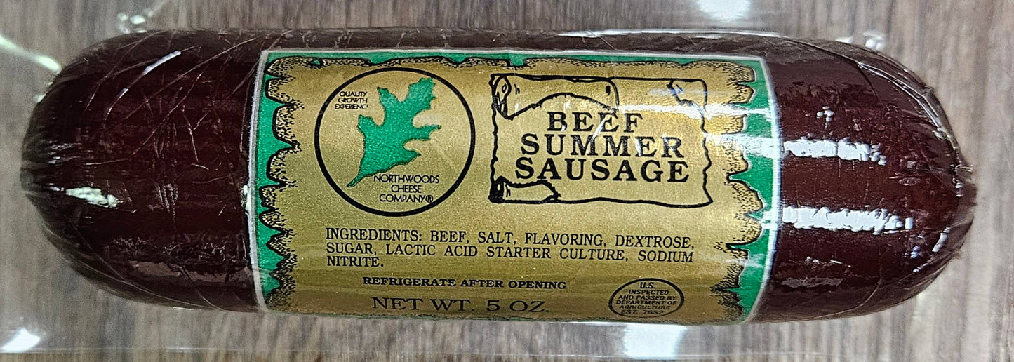 Northwoods 5oz All Beef Summer Sausage 700