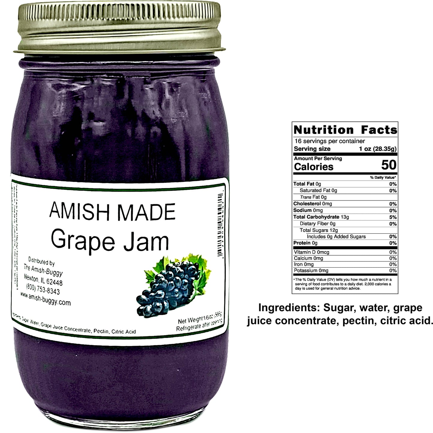 Amish Made 16 oz. Jam & Jelly