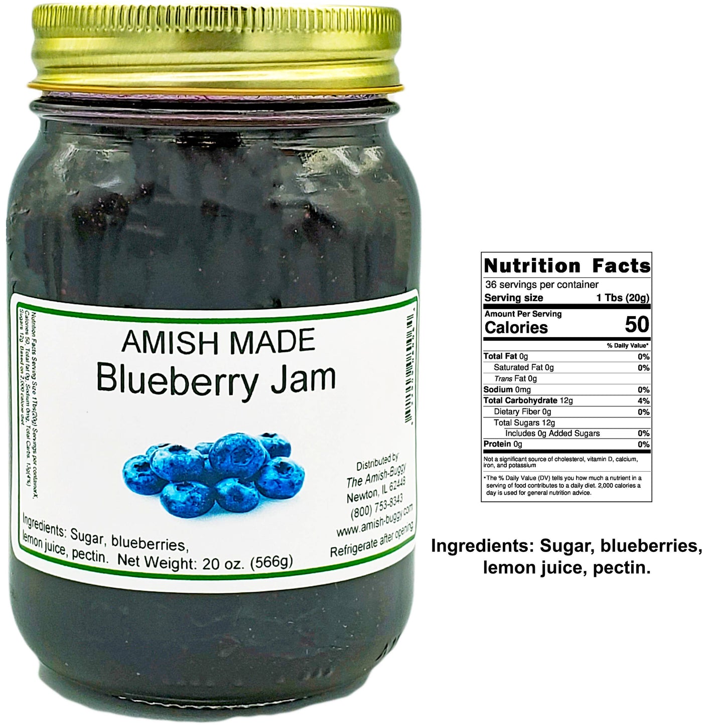 Amish Made 16 oz. Jam & Jelly