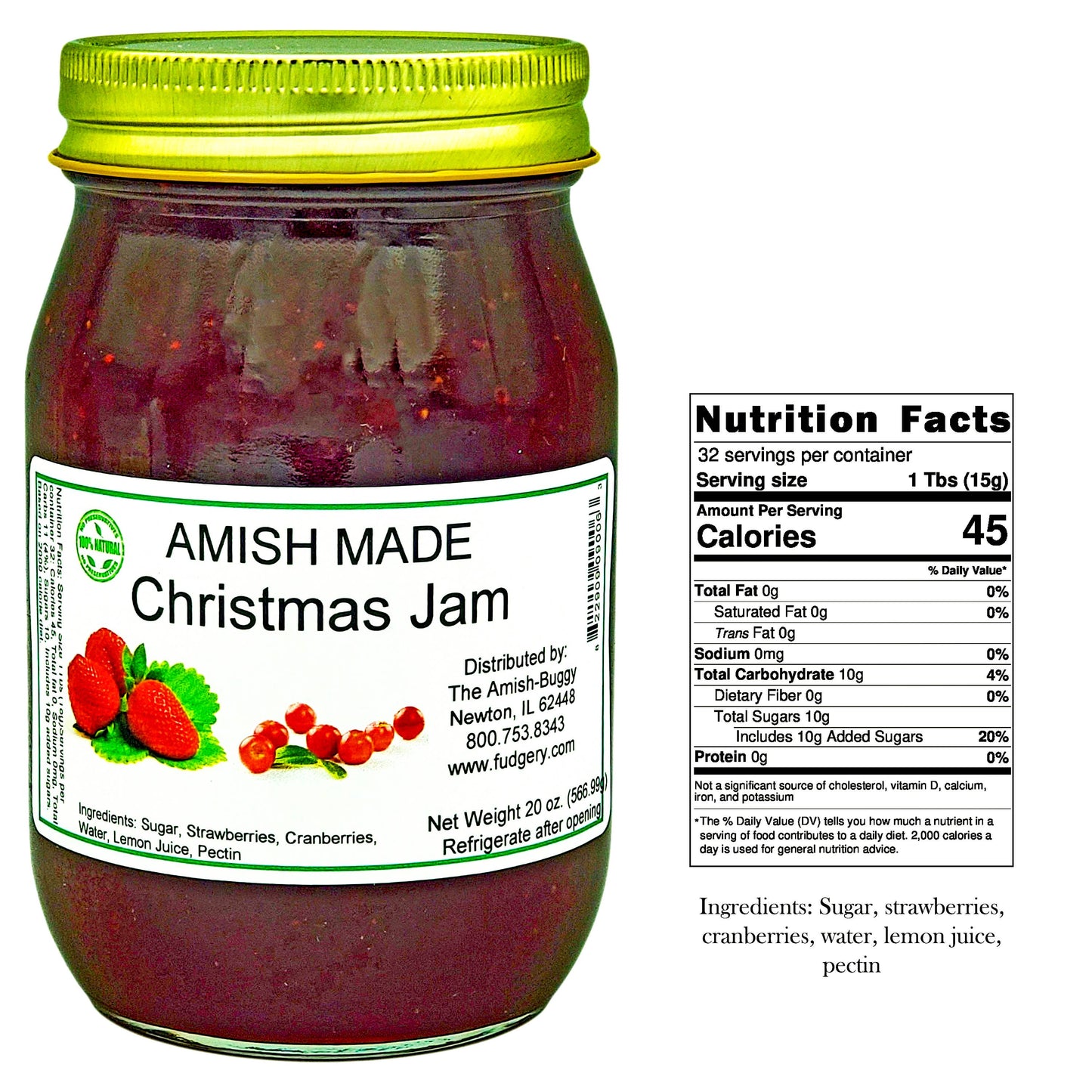 Amish Made 16 oz. Jam & Jelly