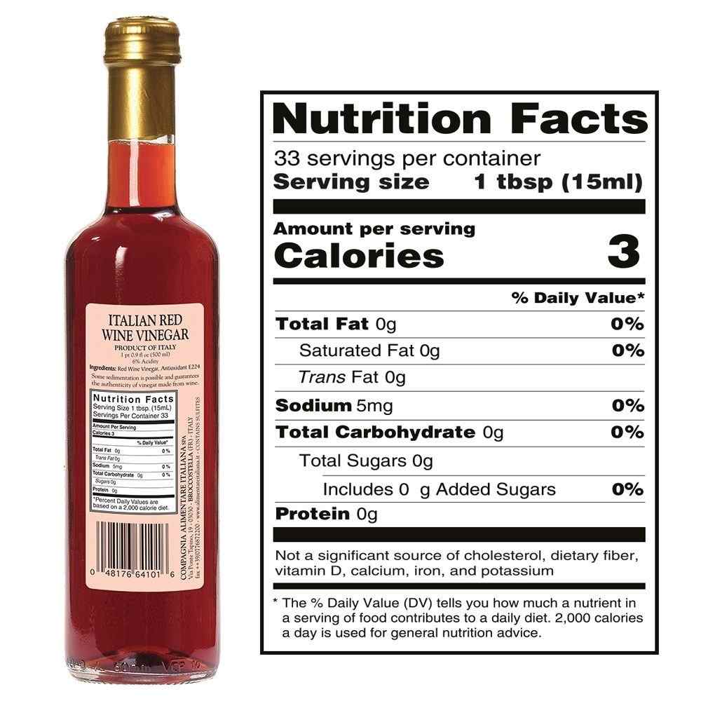 Mantova Italian Red Wine Vinegar, 17 fl. oz.
