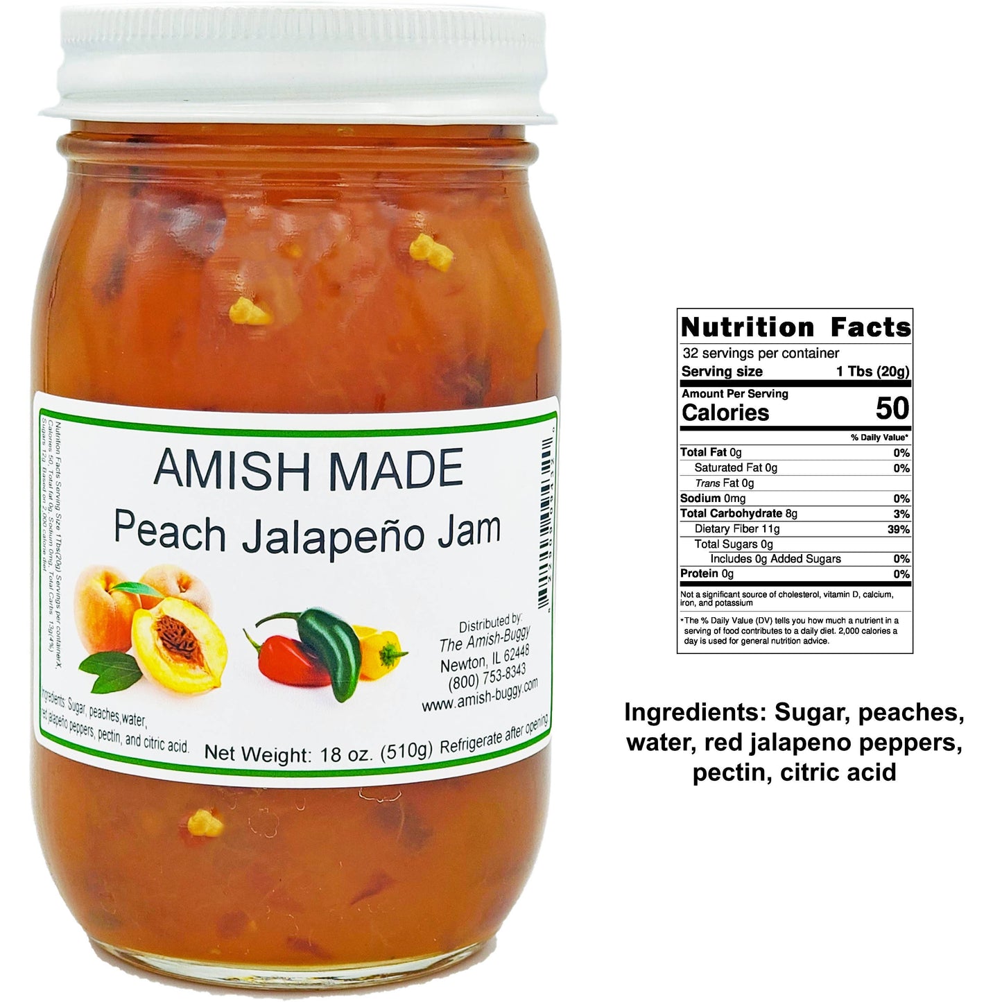 Amish Made 16 oz. Jam & Jelly