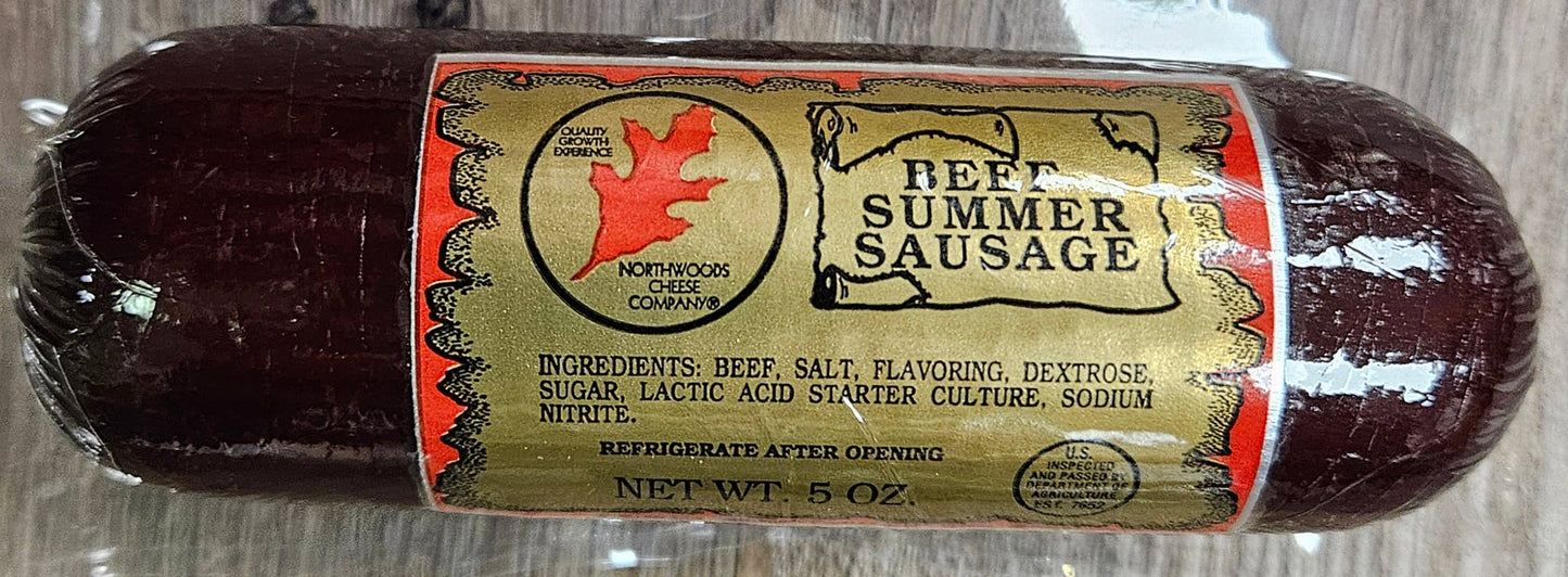 Northwoods 5oz All Beef Summer Sausage 700