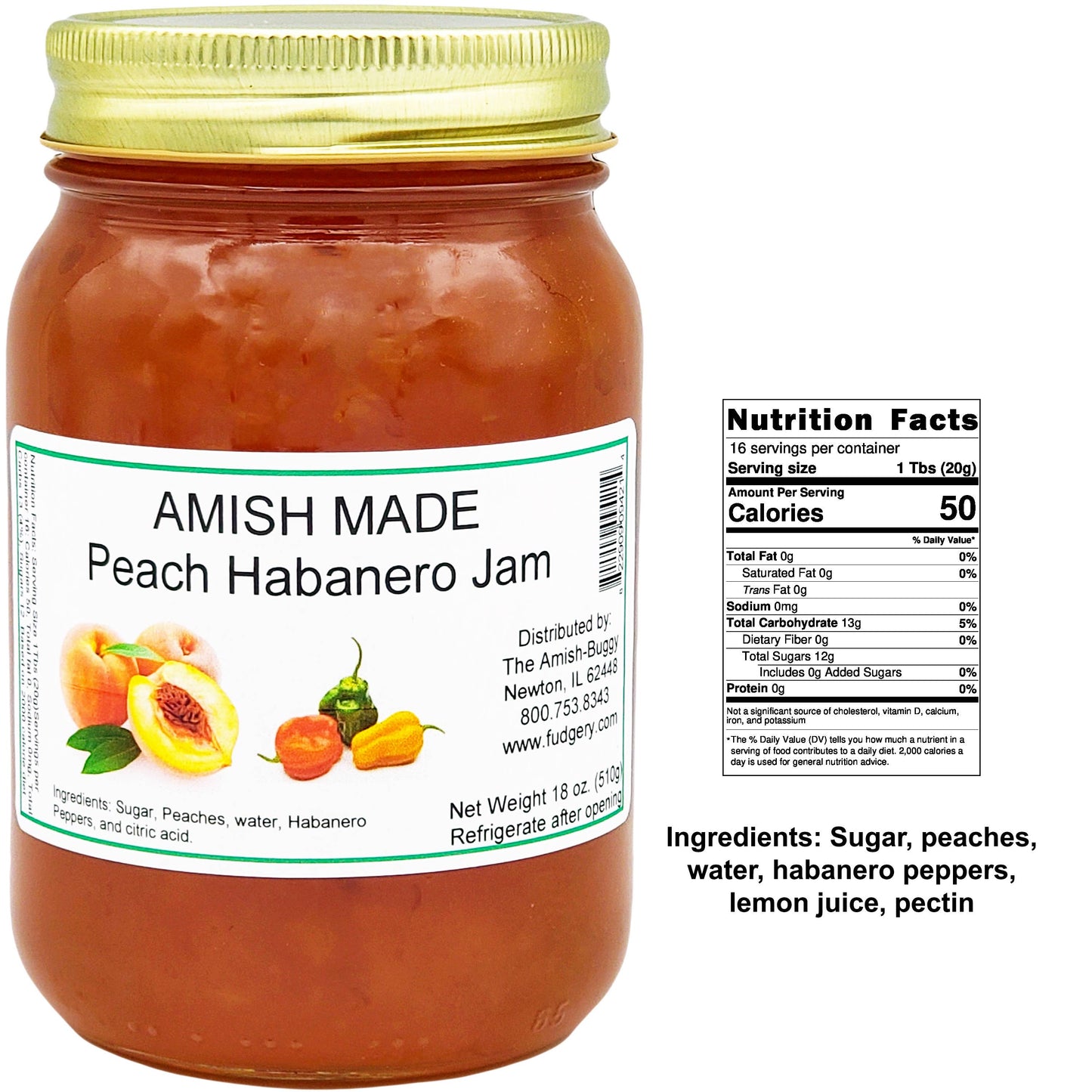 Amish Made 16 oz. Jam & Jelly