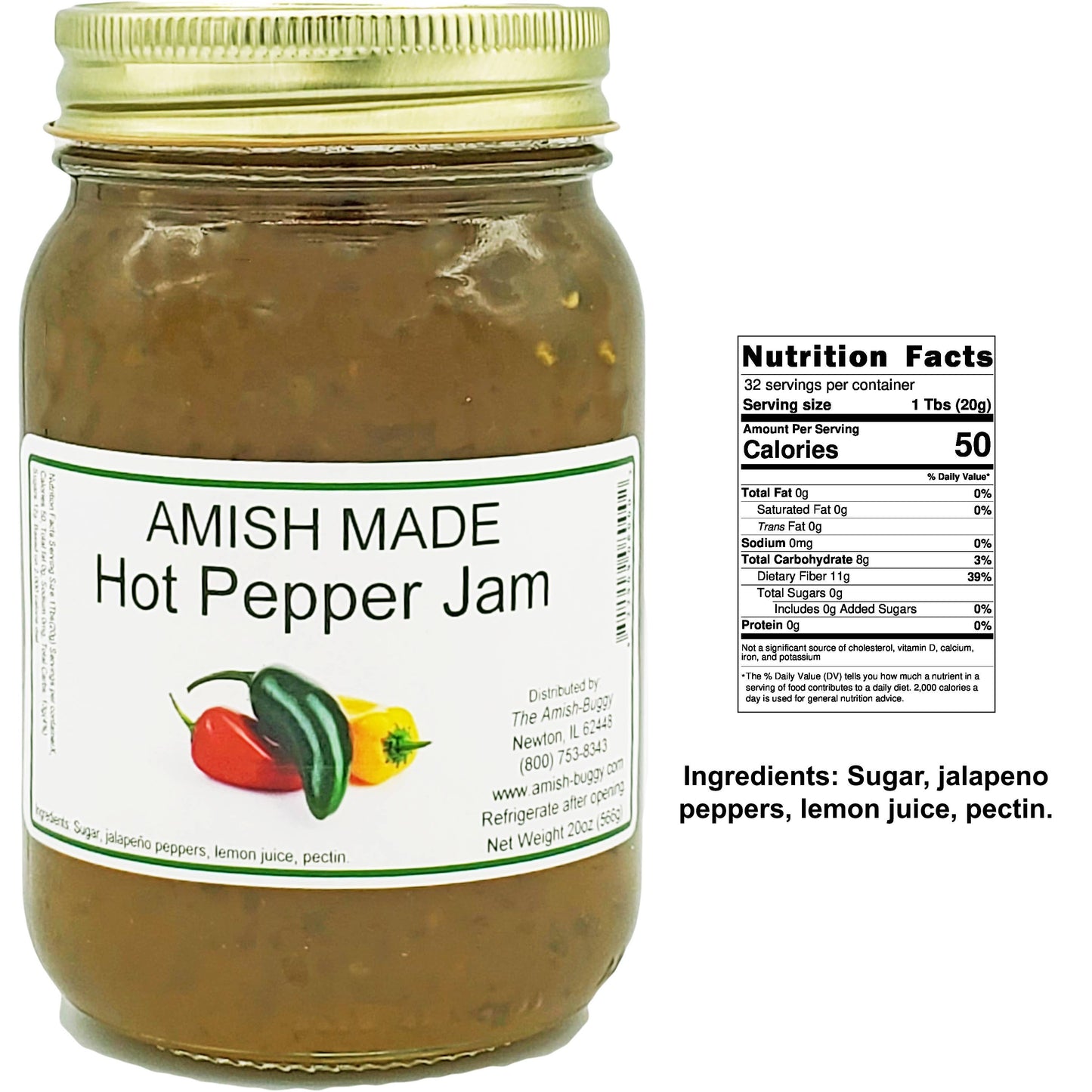 Amish Made 16 oz. Jam & Jelly