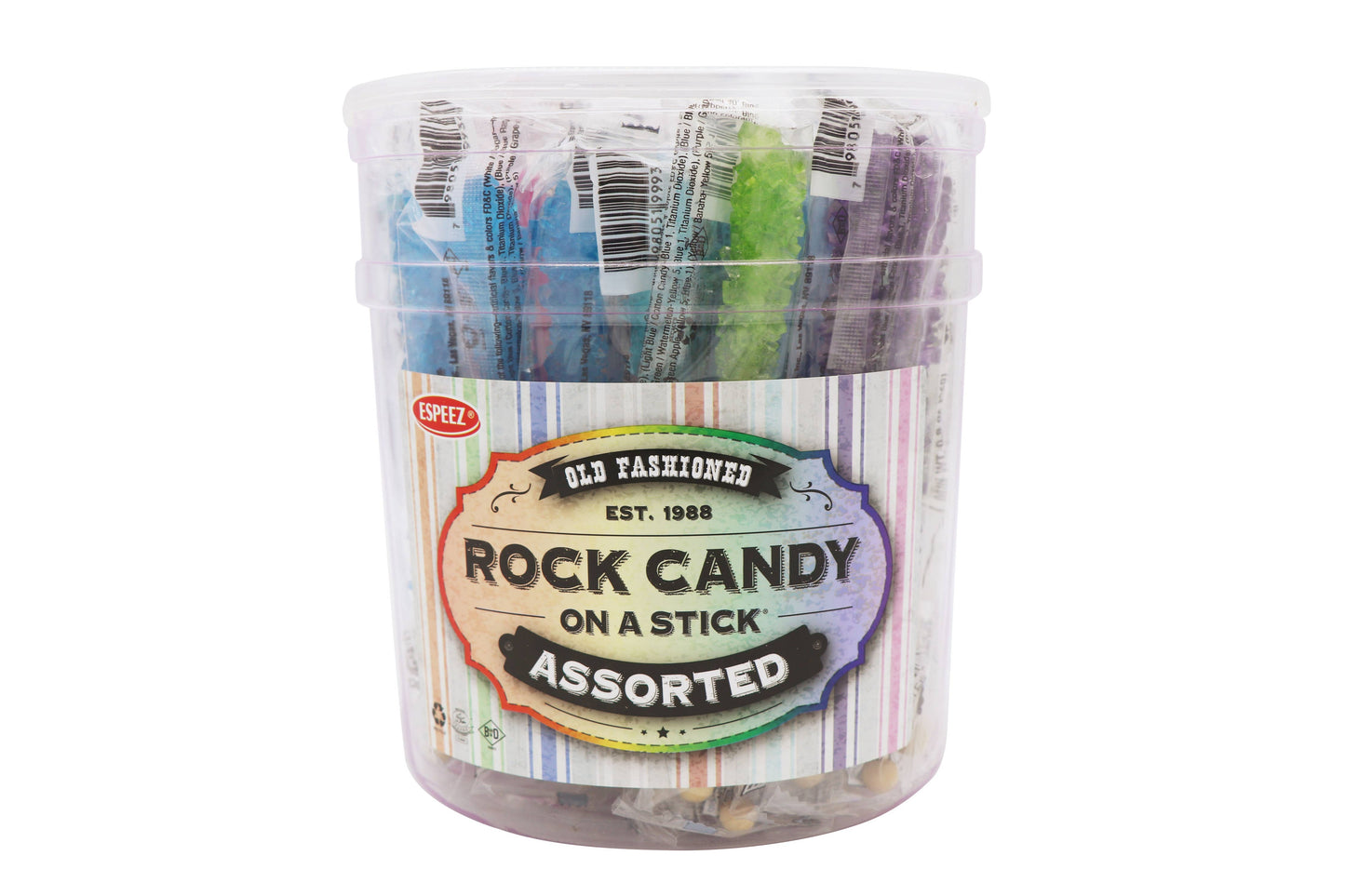Rock Candy Sticks Assorted, 0.8oz, 735