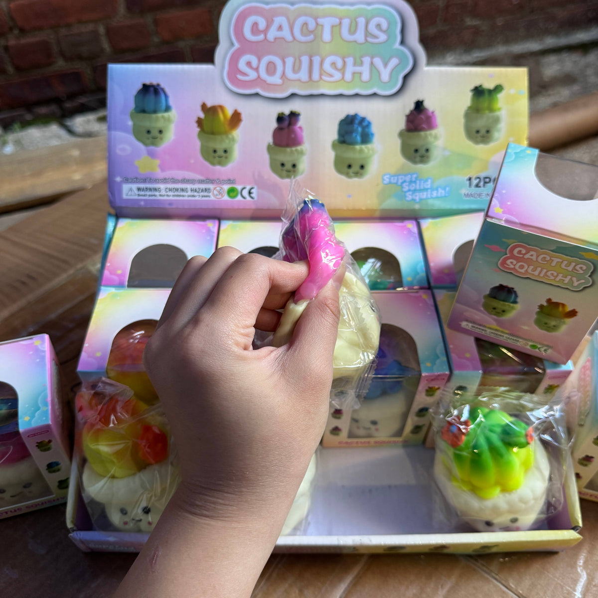 Crunchy Multicolor Cactus Squishy