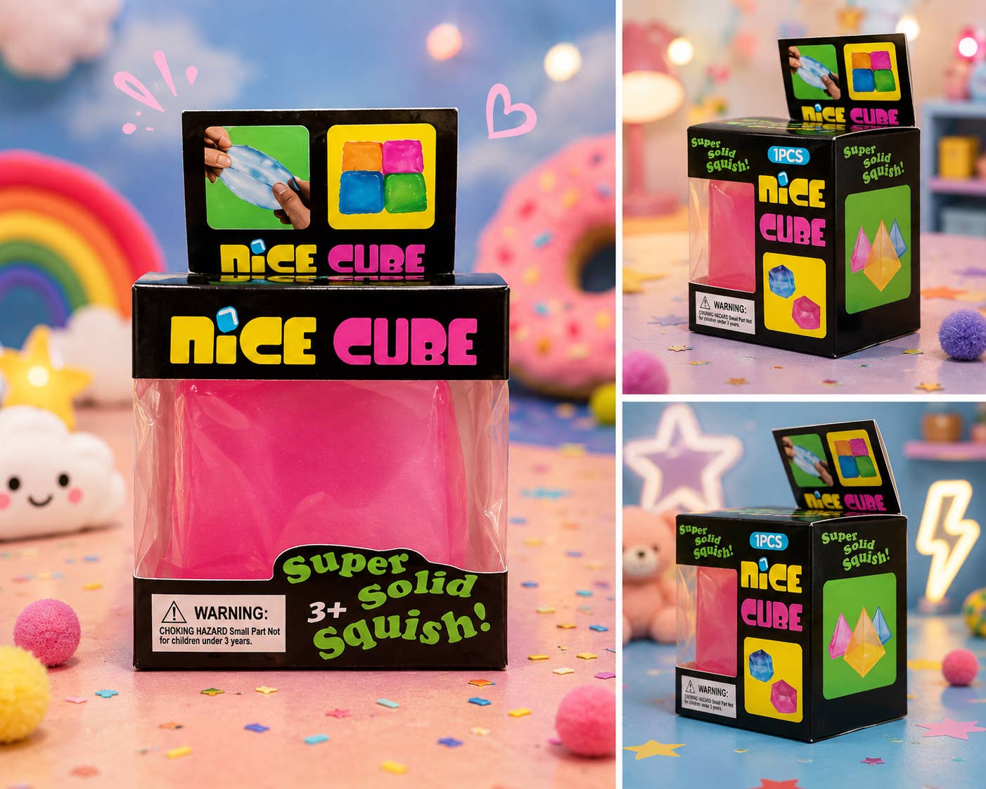 Nice Cube Squishy Toy Set – Fidget Cubes 735
