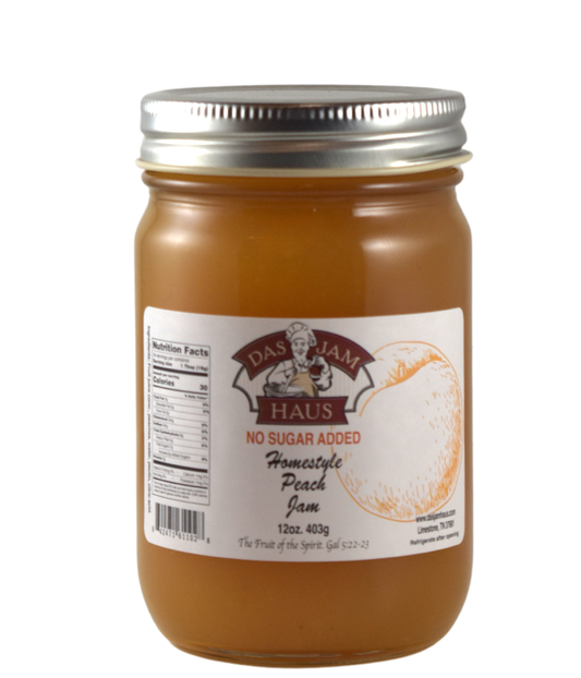 No Sugar Added Peach Jam