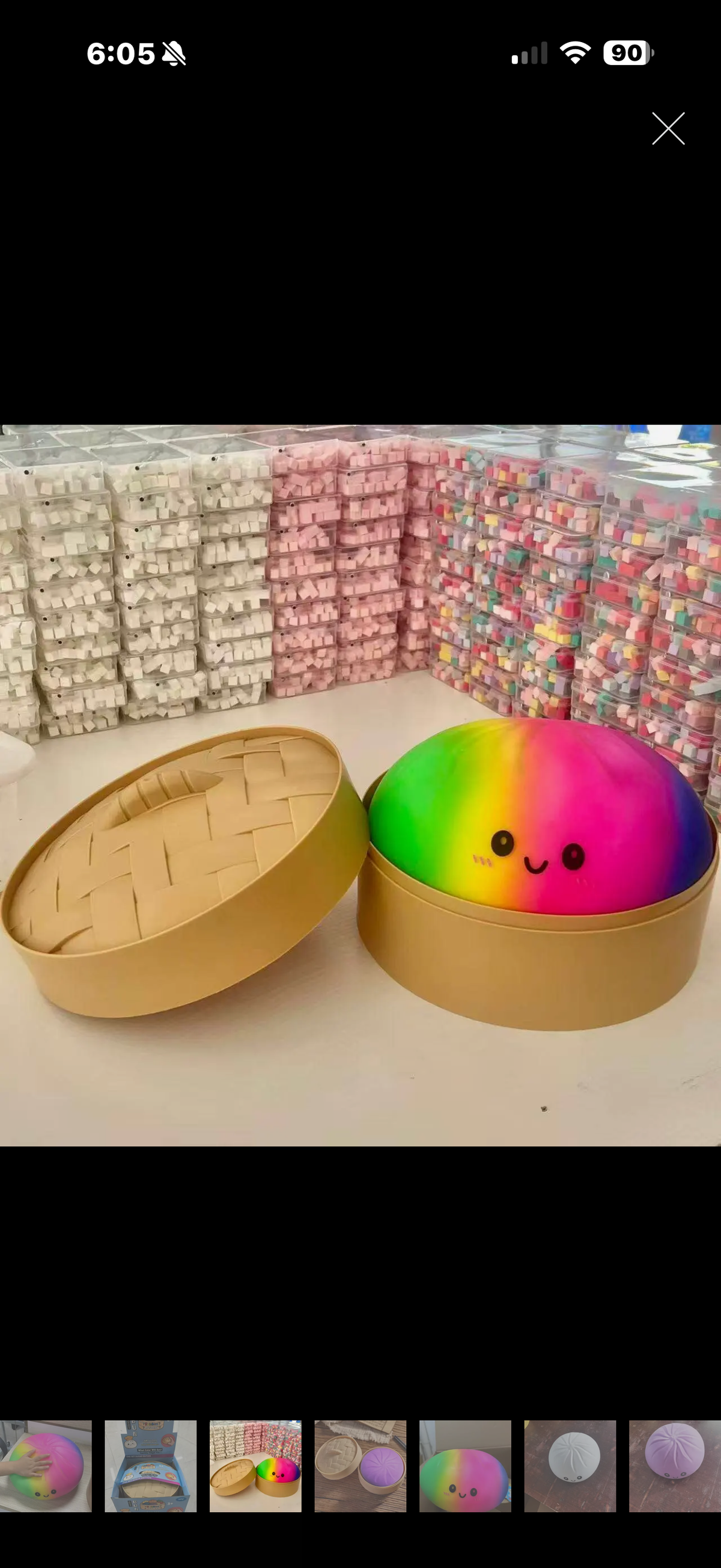 Huge Dumpling Deluxe – 10’ Jumbo Squishy-Rainbow 