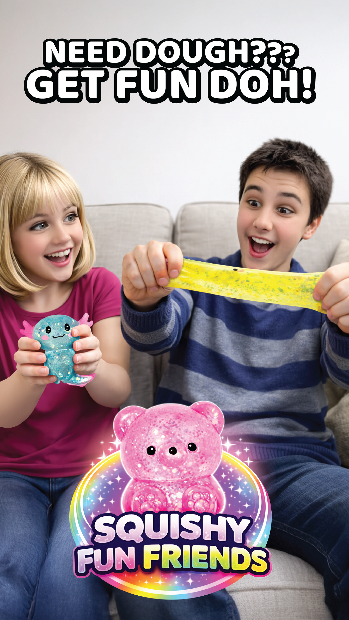 Fun Doh Squishy Gummy Fidget Toy