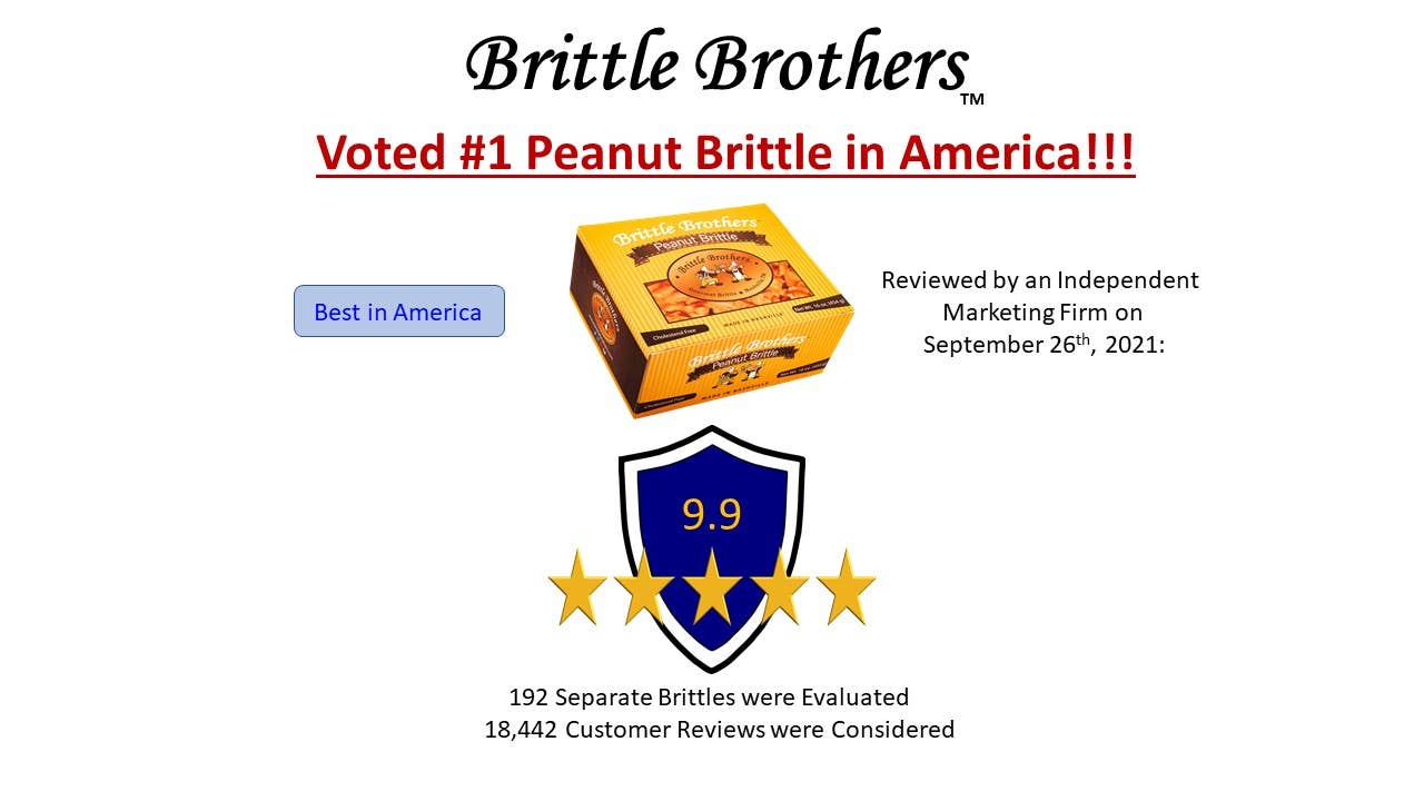 Brittle Brothers Bacon Peanut Brittle - 8 oz. Box