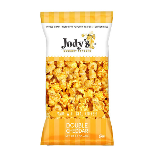 Double Cheddar Popcorn – Bold & Cheesy (12 x 2.2 oz Bags)