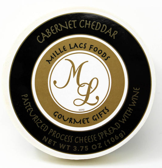 ML43200 3.75OZ Mille Lacs Cabernet Cheddar Wine Cheese 700