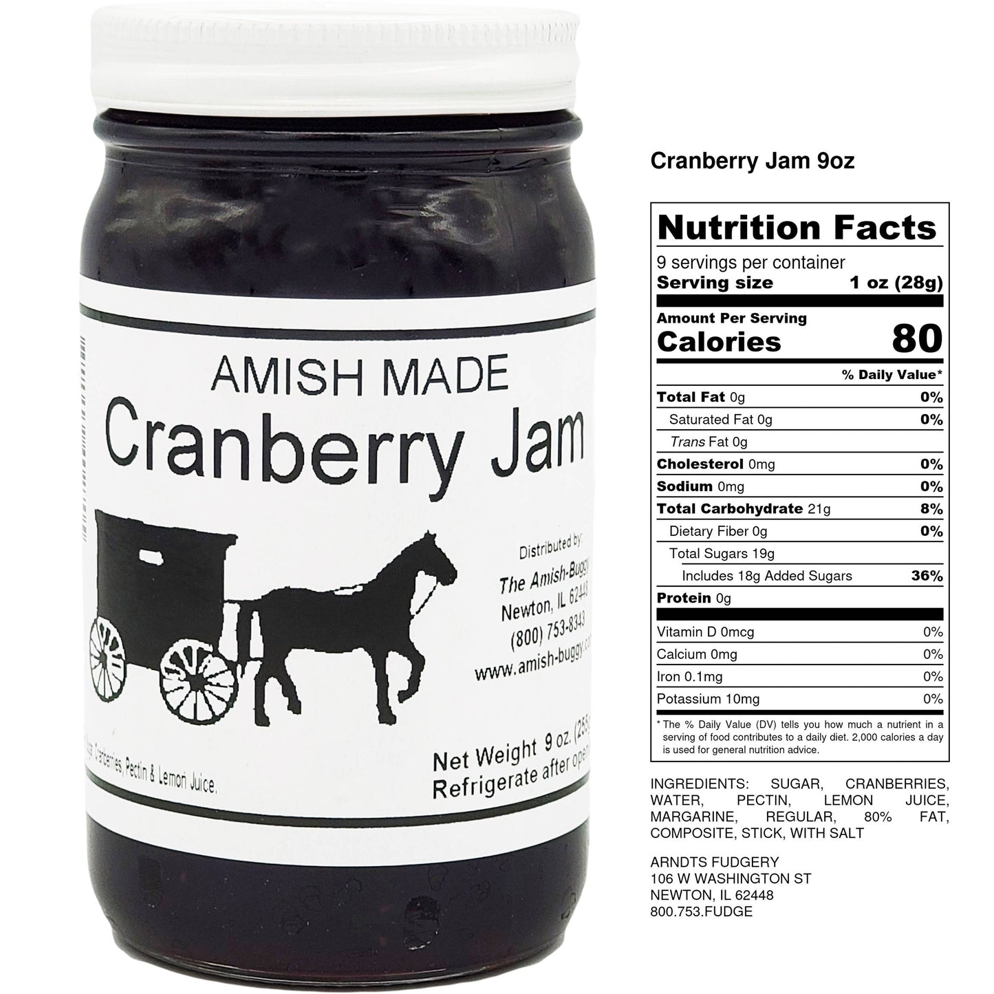 Amish made Jam and Jellies - 8 oz.