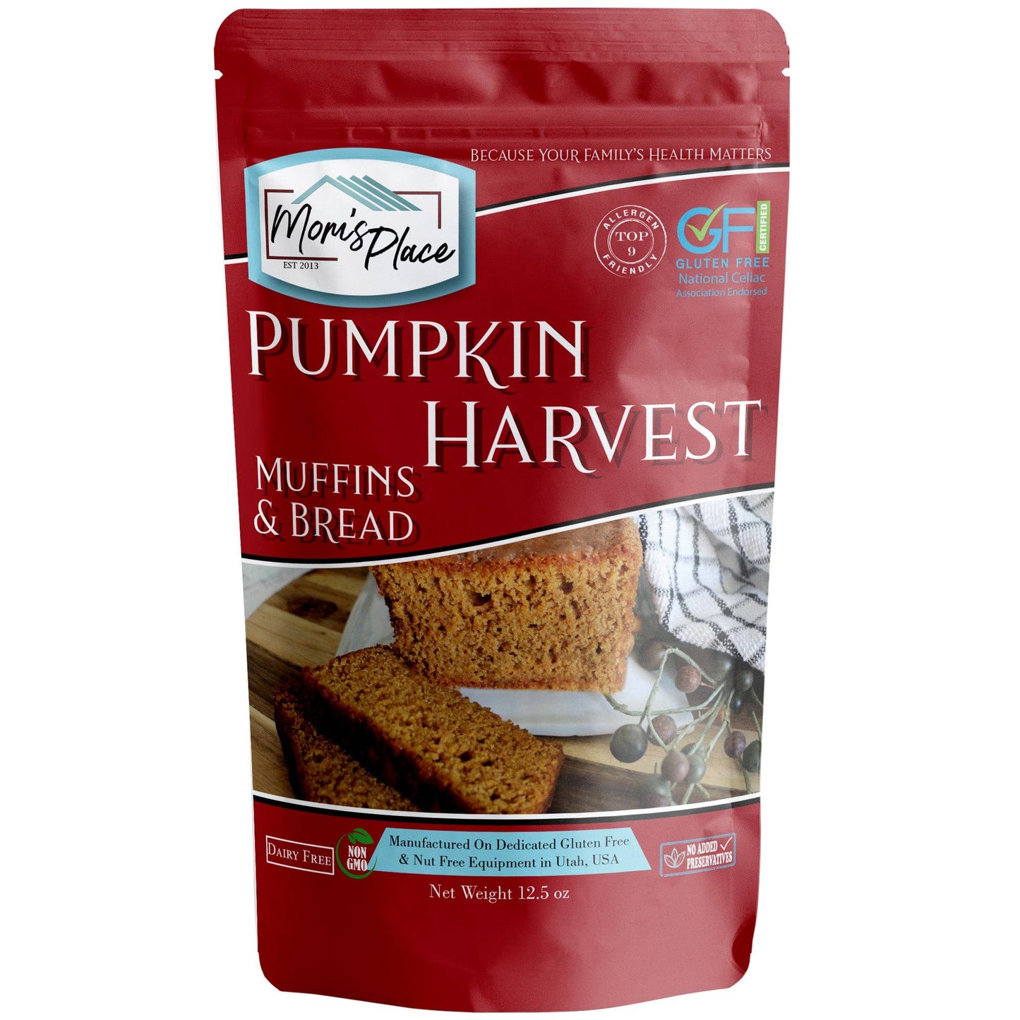 Gluten-Free Pumpkin Harvest Bread or Muffin Mix 700