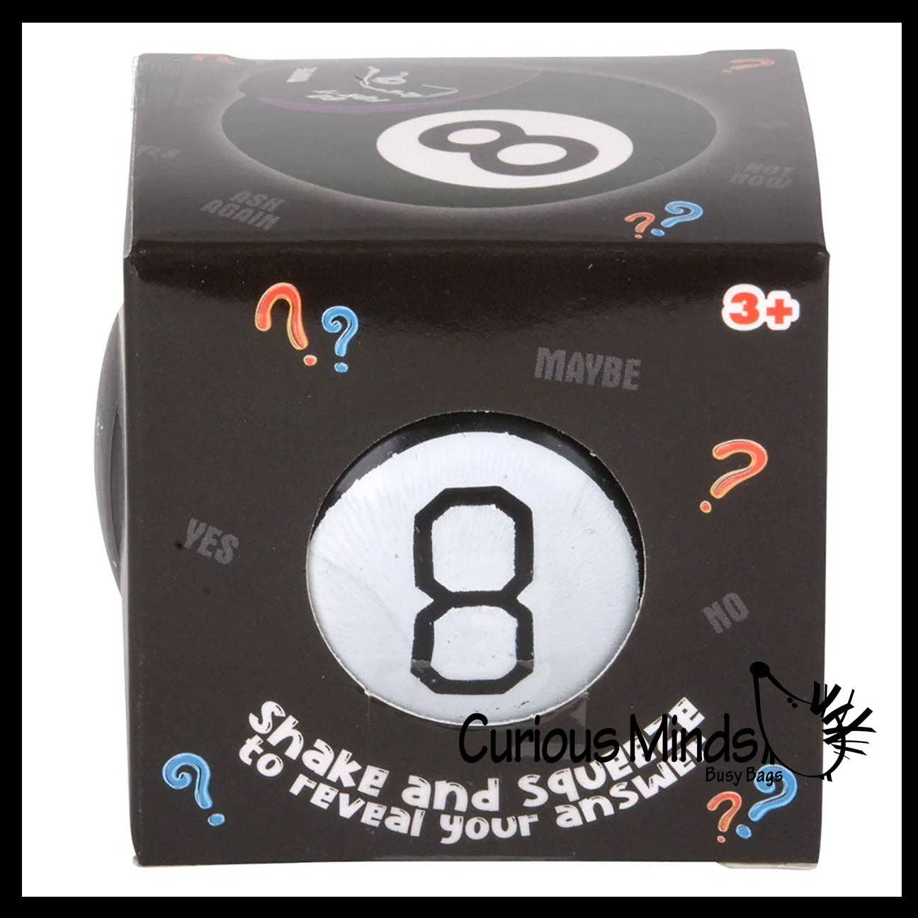 Squishy Fortune Teller 8 Ball Answering Black Ball Toy 735