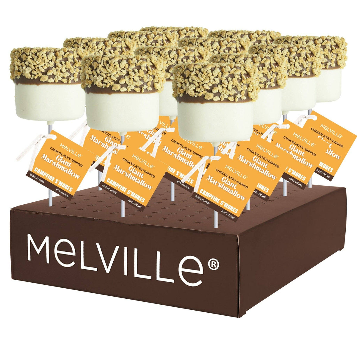 Giant Marshmallow Pops - Graham Cracker S'Mores 700