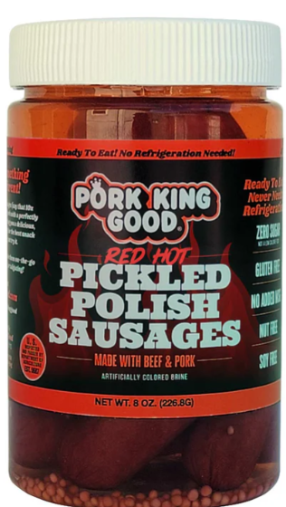 Pork King Good Red Hot Pickled Polish Sausage